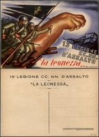 2846 CARTOLINE - MILITARI - 15° Legione CC.NN D'assalto "La Leonessa" - Illustratore Severi - Nuova FG (150) - Otros & Sin Clasificación