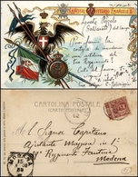 2899 CARTOLINE - MILITARI - 10° Reggimento Lancieri Di Vittorio Emanuele II - Viaggiata 1902 - Andere & Zonder Classificatie