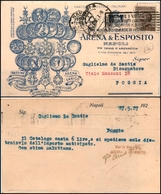 2946 CARTOLINE - PUBBLICITARIE - Fonderia Arena & Esposito Napoli - Viaggiata 27.5.1927 - Autres & Non Classés