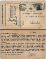 2950 CARTOLINE - PUBBLICITARIE - R.Bompard & Figli - Fiera Internazionale Del Libro Firenze - Viaggiata 14.2.1922 - Altri & Non Classificati