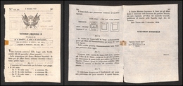 2981 VARIE - 1850 - Torino 3 Dicembre - Decreto D'emissione Per I 3 Valori - 4 Pagine - Otros & Sin Clasificación