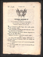 2982 VARIE - 1853 - Torino 7 Maggio - Decreto Per La Nuova Emissione - 4 Pagine - Altri & Non Classificati