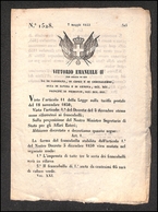 2982 VARIE - 1853 - Torino 7 Maggio - Decreto Per La Nuova Emissione - 4 Pagine - Otros & Sin Clasificación