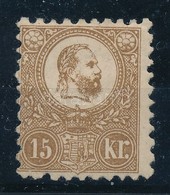 * 1871 Kőnyomat 15kr Rendkívül Szép Színű Bélyeg Eredeti, Javított Gumival (*300.000, Mi EUR 1.700,-) - Other & Unclassified