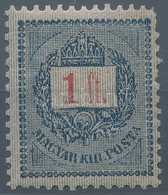 ** 1889 1Ft Elektrotip Jobb Oldalán Kis Gumiránc (100.000) - Other & Unclassified