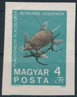 (*) 1969 Földtani Intézet 4Ft Erősen Eltolódott Fekete Színnyomat, Nagyon Ritka! (ránc / Crease) - Altri & Non Classificati