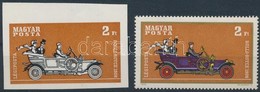 (*) 1970 Az Autó Története 2Ft Az Arany Keret és A Lila, Piros, Sárga Színek Nélkül + Támpéldány - Autres & Non Classés