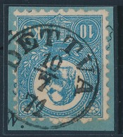 1871 Kőnyomat 10kr Szép 'DETTVA' Certificate: Briefmarken Prüfstelle Basel - Autres & Non Classés
