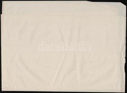 A/2 Hajtott ív Bélyegpapír IX. Vízjellel / A/2 Folded Sheet Of Stamp Paper With Watermark IX. - Autres & Non Classés