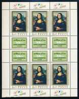 ** 1974 Mona Lisa Teljes ív (13.000) (alul Betapadás / Gum Disturbance On Margin Below) - Andere & Zonder Classificatie