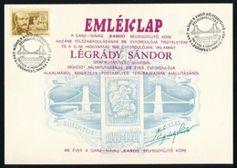 1980 Légrády Sándor Grafikusművész Pályafutásának 50 éves évfordulójára Kiadott, A Lánchíd III. Blokkot ábrázoló Emlékla - Autres & Non Classés