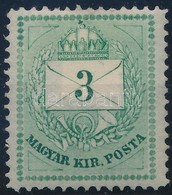 * 1874 3kr Friss Színű, Tökéletesen Centrált Darab (9.000) - Autres & Non Classés