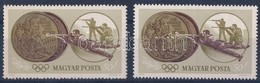 ** 1965 Olimpiai érmesek 50f Balra Tolódott Bronz Színű Színnyomattal + Támpéldány - Altri & Non Classificati