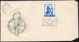 1962 Évfordulók - Események (I.) Dr. Hutyra Ferenc Vágott FDC-n - Altri & Non Classificati