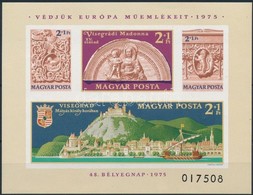 ** 1975 Bélyegnap (48.) - Visegrádi Műemlékek Vágott Blokk (20.000) - Other & Unclassified