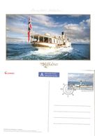 Norge 2008 Skiblander - Postcard  With Imprinted Stamp Of The Ship, Unused - Briefe U. Dokumente