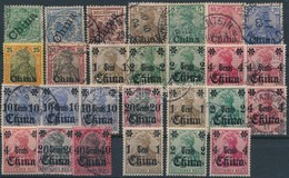 ** O Német Posta Kínában 1898-1919 27 Db Bélyeg (~Mi EUR 150,-) - Autres & Non Classés