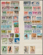 ** O 1925-1972 Rhodézia, Botswanna, Zimbabwe Stb. Kb. 92 Db Bélyeg, Sorokkal + 3 Blokk, A/4 Berakólapon - Autres & Non Classés