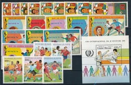 ** Sport Motívium 1973-1995 1 Blokk + 3 Klf Sor - Andere & Zonder Classificatie