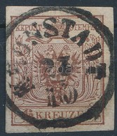 O 1850 6kr HP III Vörösesbarna 'KRONSTADT' Certificate: Babor - Altri & Non Classificati