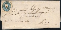 1861 15kr Levél Teljes Tartalommal 'ALMOSD' - Other & Unclassified