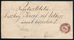 ~1864 5kr Levélen ,,SÁRBOGARD' - Győr - Other & Unclassified