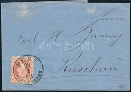 1869 5kr Levélen 'PEST LIPÓTVÁROS' - 'KASSA' - Other & Unclassified