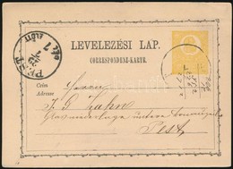 1871 2kr Díjjegyes Levelezőlap 'PEST / DÉL ELŐTT' - Altri & Non Classificati