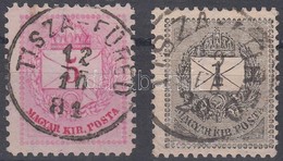 O 1881 5kr + 1898 1kr 'TISZA - FÜRED' - Autres & Non Classés