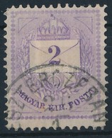 O 1874 2kr Jobb Alsó Gyöngysor Javítással (ex Lovász) - Altri & Non Classificati