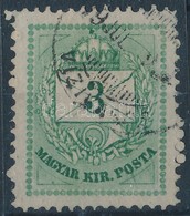 O 1874 3kr Finom Javítás és Jobb Oldali Koszorú Menti Vésésjavítás  (ex Lovász) - Autres & Non Classés
