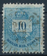 O 1881 10kr Erősen Festékfoltos, Lemezkarcos Teljesen Kékes Színű Bélyeg 'MITROVICZ MITROCIVA' - Altri & Non Classificati