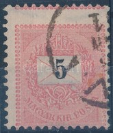 O 1889 5kr Képbe Fogazott Bélyeg - Other & Unclassified