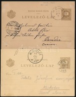 1896 2 Db Futott Millenniumi 2kr Díjjegyes Levelezőlap - Autres & Non Classés