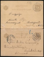 1896 2 Db Futott Millenniumi 2kr Díjjegyes Levelezőlap - Autres & Non Classés