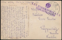 1914 Tábori Posta Képeslap 'K.U.K. DETACHEMENT DER 8. K.T.D. RETABLIERUNGSSTATION' + 'EMŐD' - Altri & Non Classificati