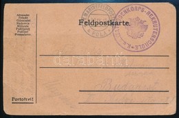 1915 Tábori Lap 'MP  POLA' +  'K.u.k. Matrosenkorps  Rekrutenschule' - Autres & Non Classés