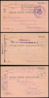 1915 3 Db Tábori Posta Levelezőlap - Autres & Non Classés