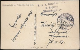 1915 Tábori Posta Képeslap 'K.u.k. Baracken Spital In Kaposvár' - Autres & Non Classés