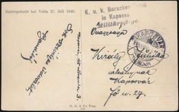 1915 Tábori Posta Képeslap 'K.u.k. Baracken Spital In Kaposvár' - Other & Unclassified