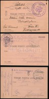 1915-1917 3 Db Tábori Posta Levelezőlap - Other & Unclassified