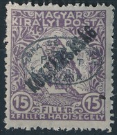 ** Debrecen I. 1919 Hadisegély/Köztársaság III. 15f Garancia Nélkül (**25.000) - Altri & Non Classificati