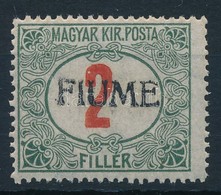 * Fiume 1918 Pirosszámú Portó 2f Kézi Felülnyomással, Garancia Nélkül (**18.000) - Autres & Non Classés