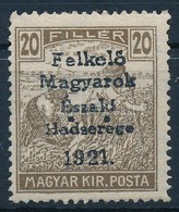 ** Nyugat-Magyarország V. 1921 Arató 20f Hármaslyukasztással, Garancia Nélkül (**35.000) - Autres & Non Classés