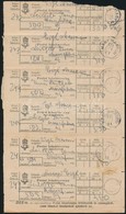 1921 6 Db összefüggő Postai Feladóvevény 'NAGY MARTON' (Burgenland) - Autres & Non Classés