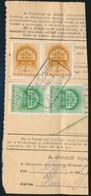 1941 CSESZNEK Postaügynökségi Bélyegzés Csomagszállító Szelvényen - Altri & Non Classificati