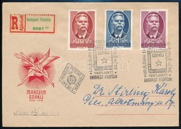 1951 Gorkij Ajánlott FDC - Other & Unclassified