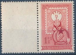 ** 1951 80 éves A Magyar Bélyeg 1Ft Bal üresmezővel - Autres & Non Classés