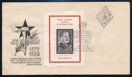 1953 Sztálin Gyászblokk FDC - Autres & Non Classés