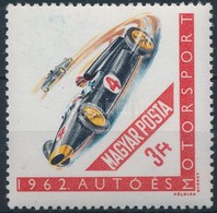 ** 1962 Autó és Motorsport 3Ft 'M Betűn Nyúlvány' Tévnyomattal - Autres & Non Classés